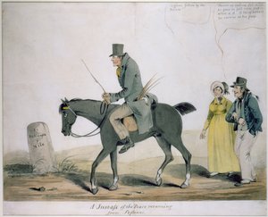 Um Justass da Paz Retornando das Sessões de Henry William Bunbury